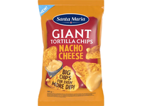 Gigantiški nacho sūrio skonio kukurūzų traškučiai SANTA MARIA, 160g
