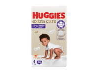 Sausk. HUGGIES EXTRA CARE S4, 9–14 kg, 38 vnt.

