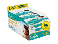 Pampers Aqua Soft Touch drėgnosios valomosios servetėlės vaikams