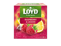 Vaisinė arbata LOYD su avietėmis ir citrinomis, 40 g
