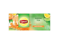 Žal. arbata LIPTON GREEN CITRUS, 25 vnt