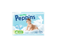 Sauskelnės PEPPINS COMFY 4, 9-14 kg, 41 vnt.