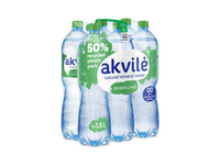 Lengvai gazuotas mineralinis vanduo AKVILĖ, 1,5 l