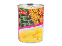 Kons. ananasų gab. sirupe RIMI, 567 g / 340 g