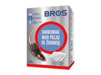 Dribsniai BROS nuo pelių ir žiurkių, 50 g