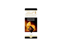 Lindt Excellence juodasis šokoladas su apelsinais, 100 g