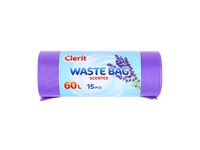 Šiukšlių maišai, arom. CLERIT, 60 l, 15 vnt.