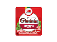 Virtas pjaustytas GIMINIŲ kiaulienos kumpis, I r., 180 g