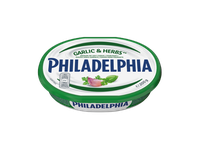 Tepamasis sūris PHILADELPHIA Light su česnakais ir žolelėmis, 200g New