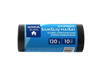 Šiukšlių maišai NOMA FOR HOME, stiprūs, LDPE, 120 l, 10 vnt.