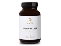 AVEL vitaminas B12, 2 bioaktyvios formos, 120 kapsulių
