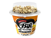 Jogurtas ROKIŠKIO Bifi Creamy su mangais, pasiflora ir granola 6% rieb., 200 g