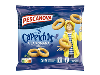 Šaldyti kalmarų žiedai tešloje PESCANOVA  Caprichos A La Romana, 400 g