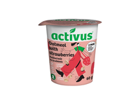 Avižinių dribsnių košė ACTIVUS (su braškėmis), 60 g