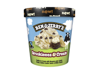 Valgomieji ledai BEN&JERRY'S su sausainiais ir kremu, 388 g