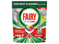 Automatinių indaplovių kapsulės FAIRY Platinum+ Lemon, 36vnt