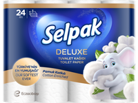 Tualetinis popierius SELPAK Deluxe Cotton Enr, 130 lapų, 3 sluoksniai, 24 vnt.