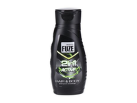 BODY-X FUZE 2IN1 ACTIVE plaukų šampūnas ir kūno želė, 300 ml