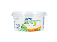 Tepamas kreminis sūris su žolelėmis CLEVER, 150 g