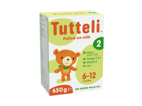 Pieno mišinys TUTTELI 2, nuo 6 mėn, 650 g