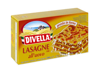 Lazanijos lakštai DIVELLA LASAGNE Nr. 108 su kiaušiniais, 500 g