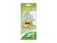Moteriški vienkartiniai skustuvai, BIC Pure Lady 3 Aloe  4vnt.