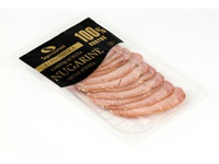 Karštai rūkyta nugarinė, Kleboniška, sausai sūdyta, pjaustyta, 100 g