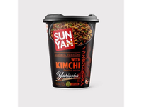 Greitai paruošiami makaronai SUN YAN Kimchi skonio, indelyje, 85g