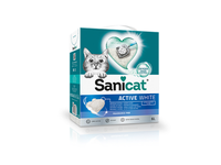Kačių kraikas SANICAT Active White, betonitinis, sušokantis, 6 l