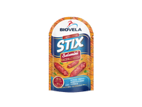 Vyt. dešrelės BIOVELA SALAMINI STIX su sūriu, šonine, 80 g