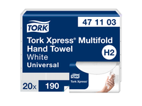 Rankų servetelės TORK XPRESS MULTIFOLD H2, 2 sluoksniai, 190 lapelių, 471103