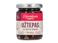 Skanovė Karamelizuotų svogūnų užtepas su kepta šonine 180 g