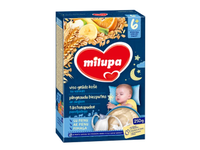 Visų grūdo dalių košė su vaisiais MILUPA, 10m+, 250 g
