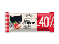 Glaistytas varškės sūrelis LESS SUGAR, braškių skonio, 30%, 40 g