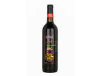 Vaisių ir uogų vyno gėrimas PASTORAL Black Currant, raudonasis, pusiau saldus, 8,5%. 0,75 l