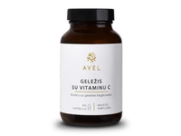 AVEL GELEŽIES BISGLICINATAS SU VITAMINU C, 90 kapsulių