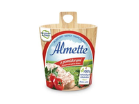 Tepamas varškės sūris ALMETTE, su saulėje džiovintais pomidorais, 21% rieb.,150 g