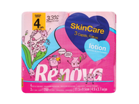 Tualetinis popierius RENOVA SKIN CARE LOTION, 4 vnt.