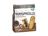Pilno grūdo skrudintos duonelės KRISPROOLS, 225 g