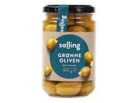Žal. alyvuogės su česnakais SALLING, 290 g