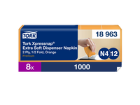 Servetėlės Tork Xpressnap® Extra Soft Orange, dozatoriui Napkin N4, 200 vnt,  18963