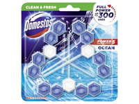 WC valiklis-gaiviklis DOMESTOS Ocean, 3 x 55 g