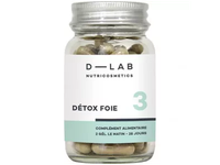 D-LAB maisto papildas kepenų detoksikacijai NUTRICOSMETICS DETOX FOIE, 56 kaps.
