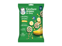 Ekologiški Kukurūzai GERBER su bananais, 28g PT-BIO-09