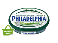 Švž. sūrio gam. PHILADELPHIA, l. česn., 125 g