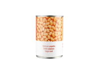 Konservuotos pupelės, baltos, 400 g/240 g