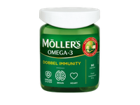 MOLLERS OMEGA-3 Dobbel Immunity kapsulės, N90