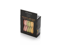 Sausainiai D'HAUBRY Macaroons, pistacijų, citrinų ir braškių skonio, 6vnt., 72 g