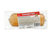Rūkytas lydytų RAMBYNO sūrių gaminys su kumpiu, 45 % rieb., 250 g