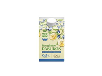 Raugintos pasukos su mėlyn. ir banan. WELL DONE, 0,5 % rieb., 500 g